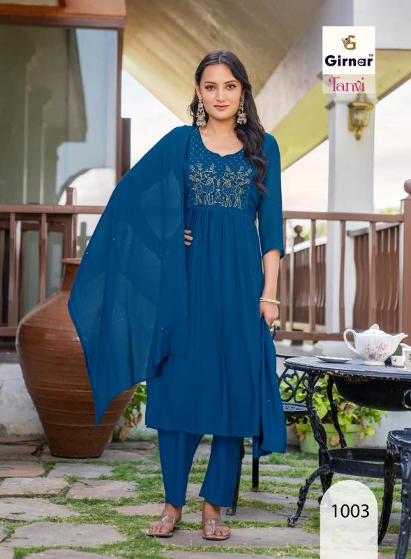 Girnar tanvi vol 1 anarkali 3pcs daily wear kurtis wholesale